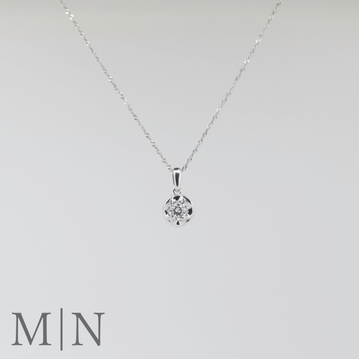 White Gold Diamond Pendant