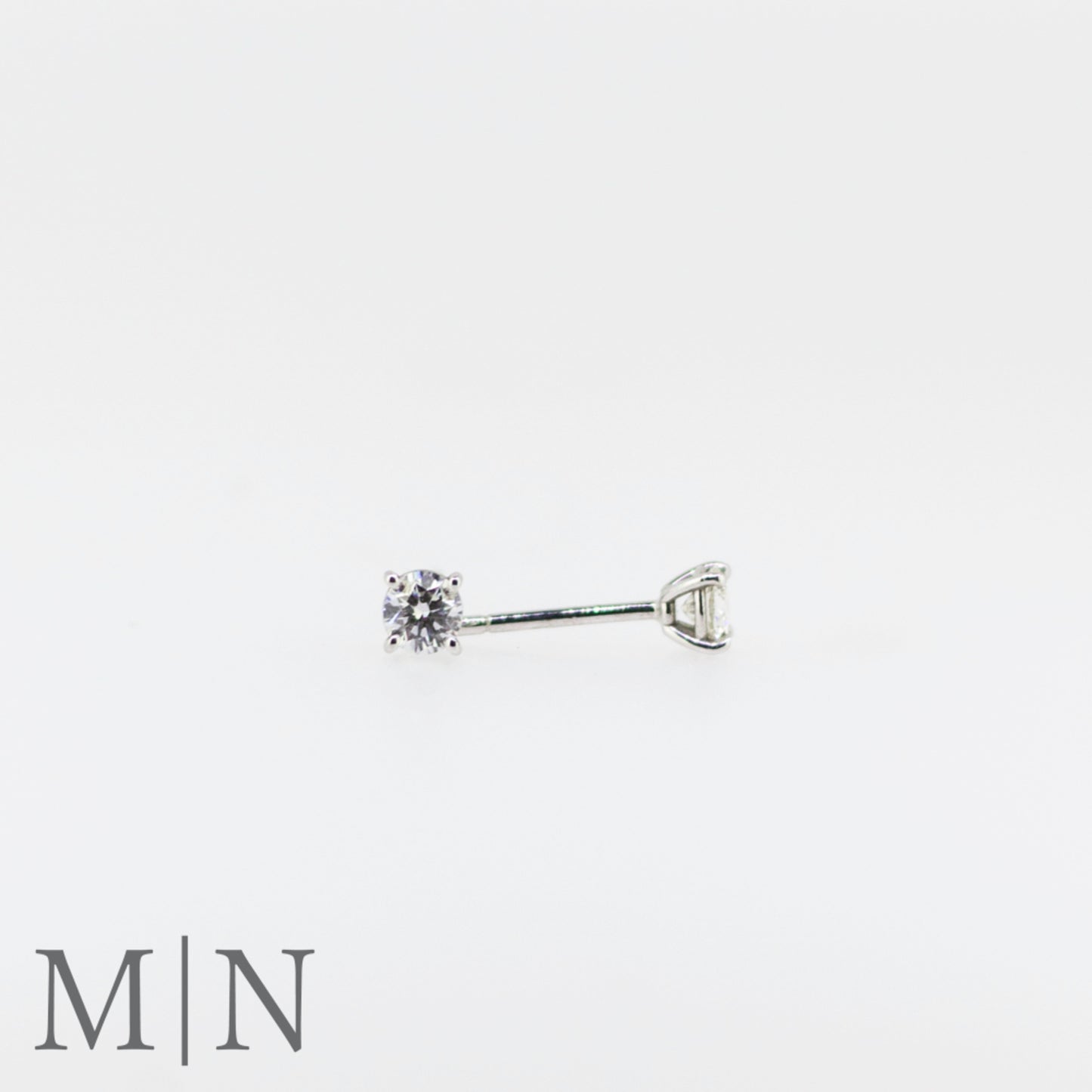 White Gold Diamond Stud Earrings