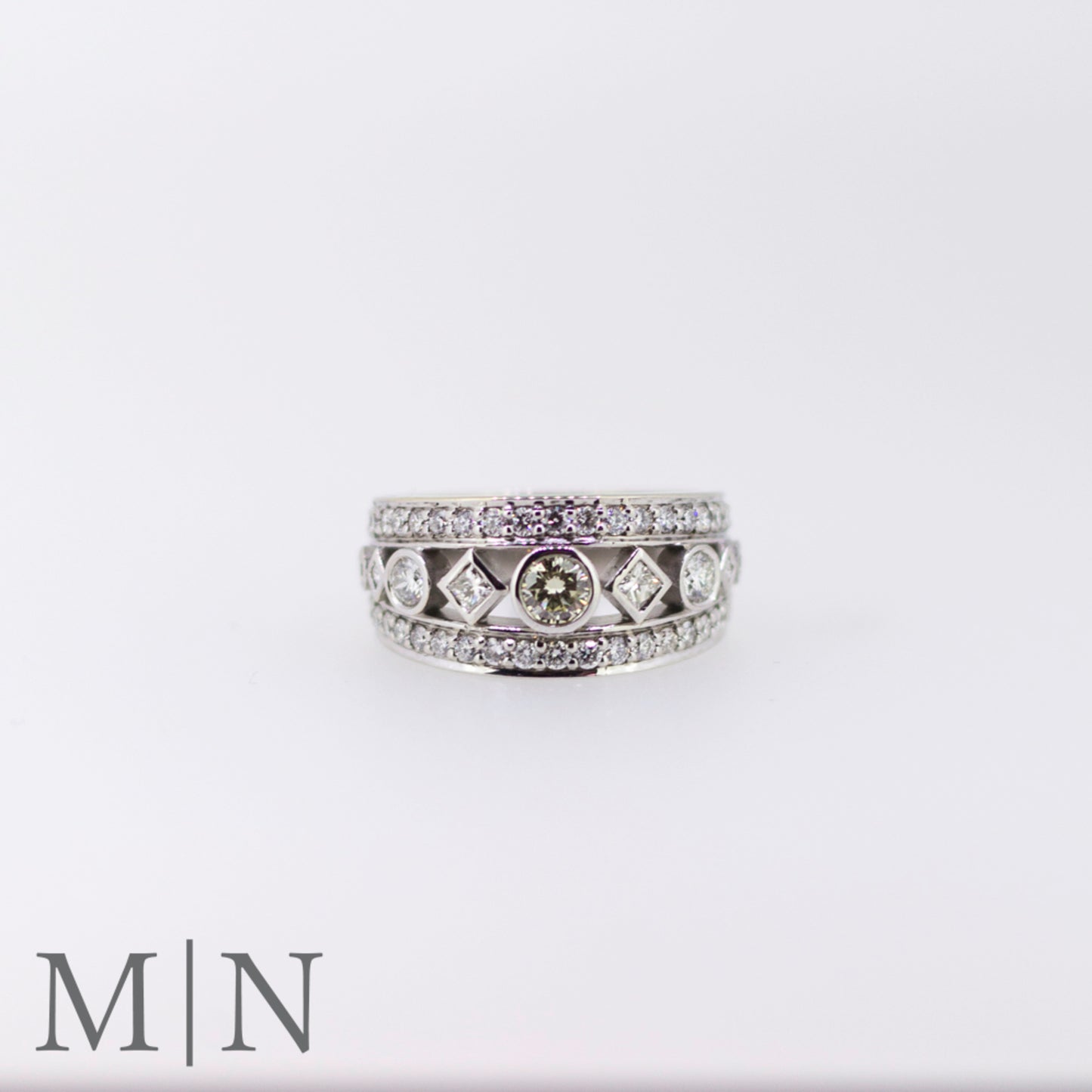 White Gold Diamond Dress Ring