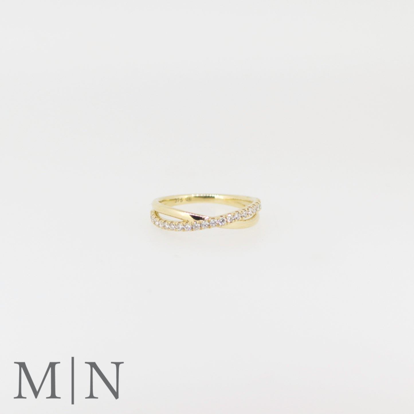 Yellow Gold & Diamond Twist Ring