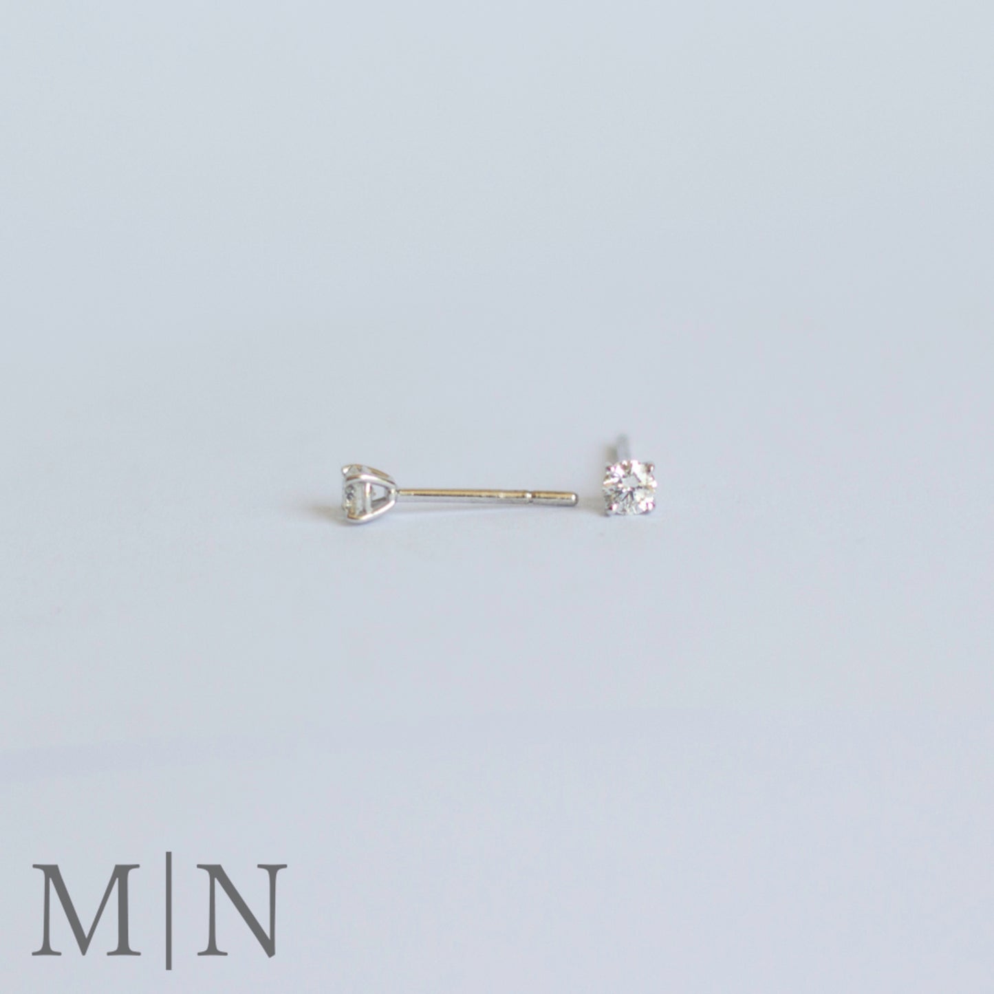 White Gold Diamond Stud Earrings