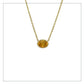 9kt Gold citrine necklace
