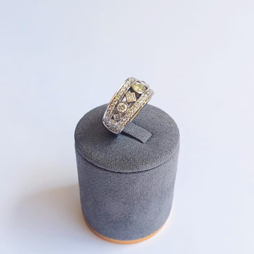 White Gold Diamond Dress Ring