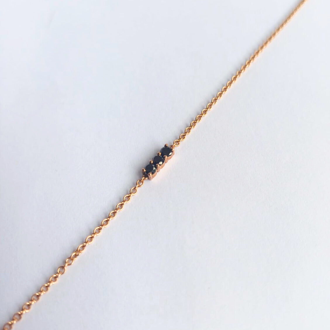 Rose Gold & Black Diamond Set