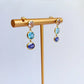 Yellow Gold Gemstone Drop Earrings