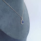 White Gold Tanzanite & Diamond Pendant