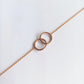 Rose Gold Unity Necklace & Bracelet Set