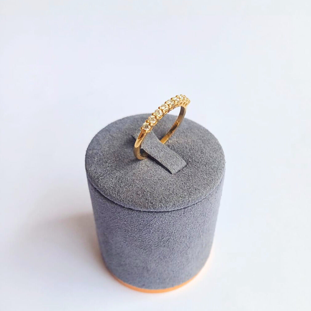 Yellow Gold Diamond Half-Eternity Ring