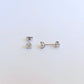 White Gold Diamond Stud Earrings