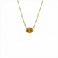 9kt Gold and citrine necklace