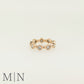 Rose Gold Bead & Diamond Eternity Ring