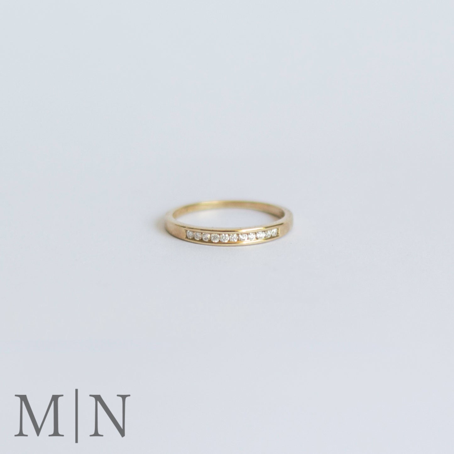Yellow Gold Channel-set Diamond Ring