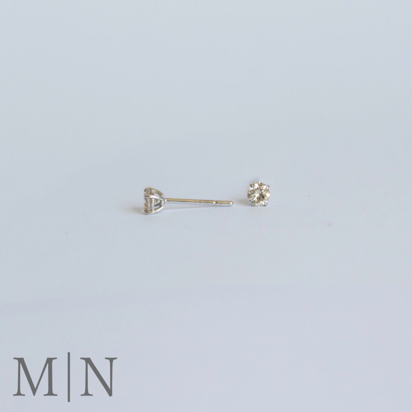 White Gold Diamond Stud Earrings