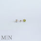 White Gold & Peridot Stud Earrings