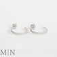 White Gold Diamond Hoop Earrings