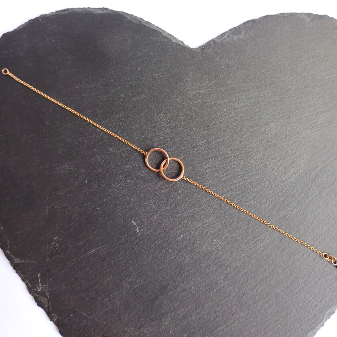 Rose Gold Unity Necklace & Bracelet Set