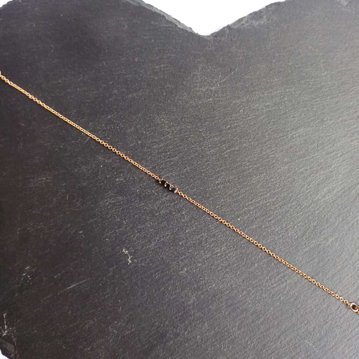 Rose Gold & Black Diamond Set