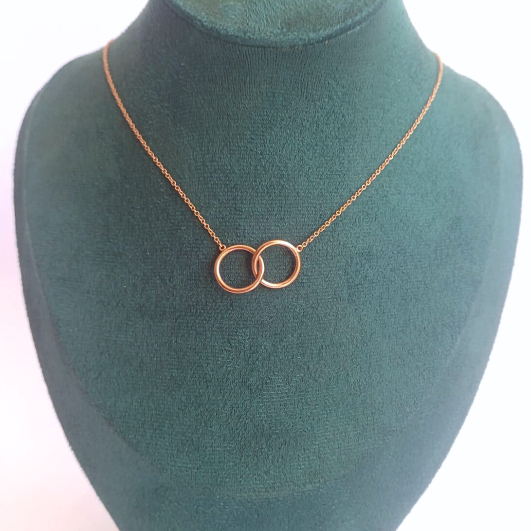 Rose Gold Unity Necklace & Bracelet Set