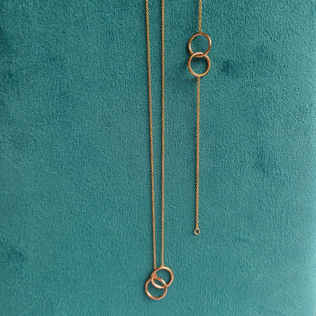 Rose Gold Unity Necklace & Bracelet Set