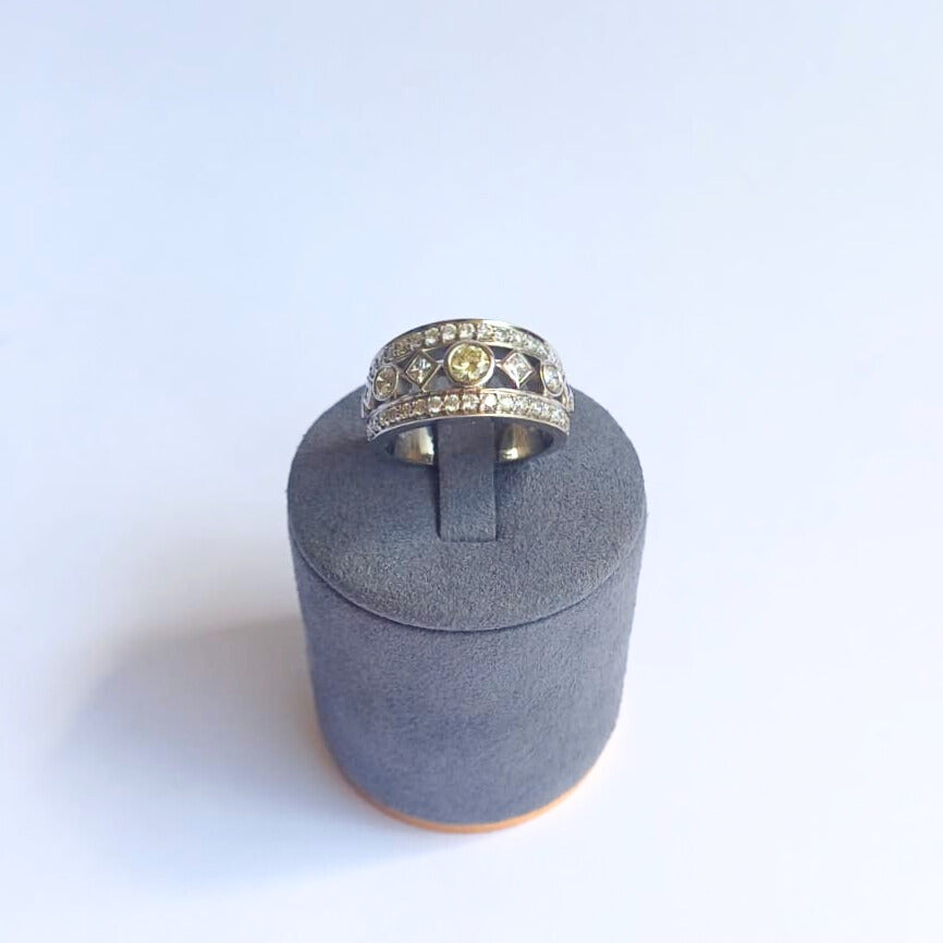 White Gold Diamond Dress Ring