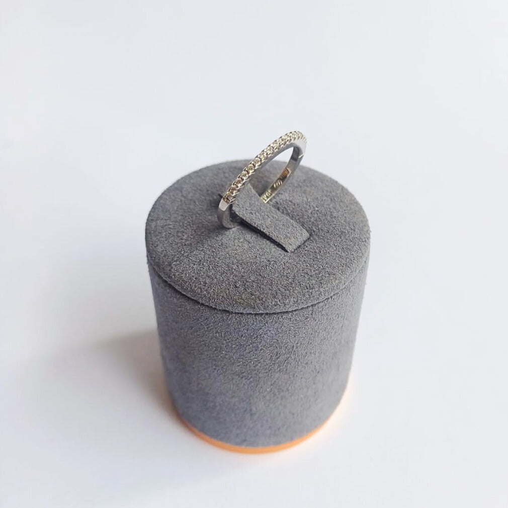 White Gold Diamond Half-Eternity Ring