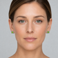 White Gold Peridot & Topaz Stud Earrings